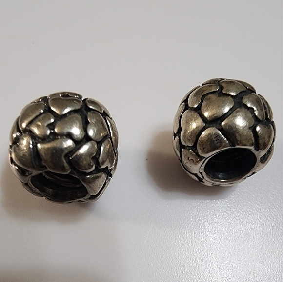 Pair of Pandora Lotsa Love Charms - Picture 2 of 9